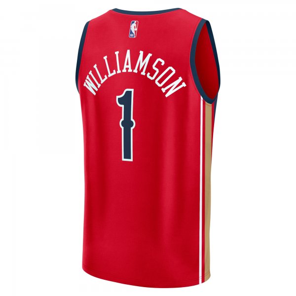 Youth New Orleans Pelicans Zion Williamson Fanatics Red Fast Break Player Jersey - Statement Edition