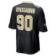 Men's New Orleans Saints Tanoh Kpassagnon Nike Black Game Jersey