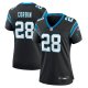 Women's Carolina Panthers Jashaun Corbin Nike  Black Team Game Jersey