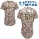 Men's San Diego Padres #51 Trevor Hoffman Camo Majestic MLB Alternate Cool Base Jersey