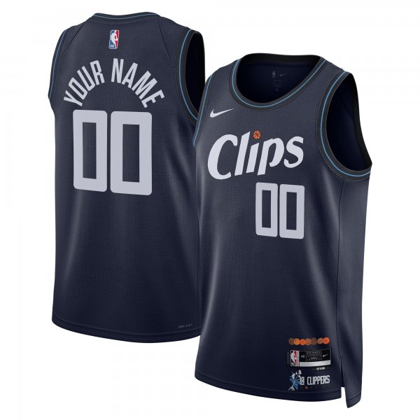 Unisex LA Clippers  Nike Navy 2023/24 Custom Swingman Jersey - City Edition