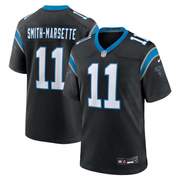 Men's Carolina Panthers Ihmir Smith-Marsette Nike  Black Team Game Jersey