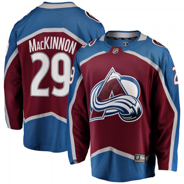 Men's Colorado Avalanche Nathan MacKinnon Fanatics Burgundy Breakaway Player Jersey