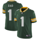 Men's Nike Green Bay Packers #1 Dad Green Team Color Vapor Untouchable Limited NFL Jersey