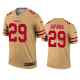 Men's San Francisco 49ers #29 Talanoa Hufanga Gold Inverted Legend NFL Jersey