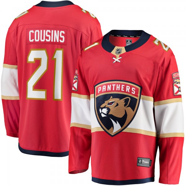 Men's Florida Panthers Nick Cousins Fanatics Red Home Breakaway Player Jersey