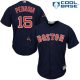 Boston Red Sox #15 Dustin Pedroia Navy Blue New Cool Base 2018 World Series Champions Stitched MLB Jersey