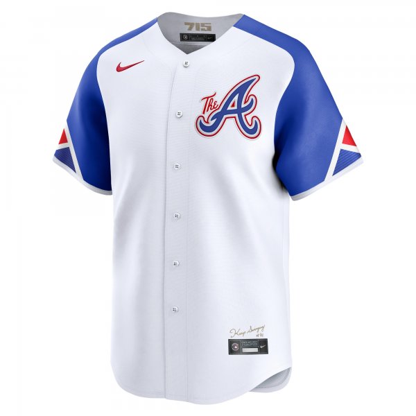 Men's Atlanta Braves  Nike White City Connect Limited Jersey