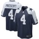 Men's Dallas Cowboys Dak Prescott Nike Navy Alternate Game Team Jersey