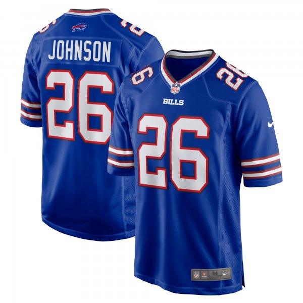 Men's Buffalo Bills Ty Johnson Nike  Royal Team Game Jersey