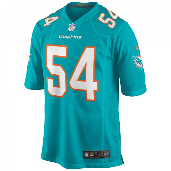 Men's Miami Dolphins Zach Thomas Nike Aqua Game Retired Player Jersey