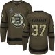 Boston Bruins #37 Patrice Bergeron Green Salute to Service Stanley Cup Final Bound Stitched NHL Jersey