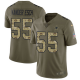 Nike Dallas Cowboys #55 Leighton Vander Esch Olive/Camo Men's Stitched NFL Limited 2017 Salute To Service Jersey