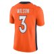 Men's Denver Broncos Russell Wilson Nike Orange Team Vapor Limited Jersey