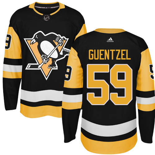 Adidas Pittsburgh Penguins #59 Jake Guentzel Black Alternate Stitched NHL Jersey