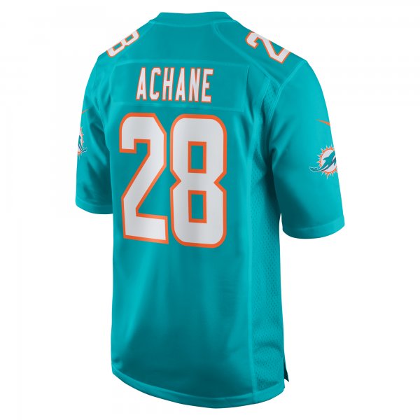 Men's Miami Dolphins Devon Achane Nike Aqua Player Game Jersey