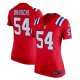 Women's New England Patriots Tedy Bruschi Nike Red Retired Game Jersey