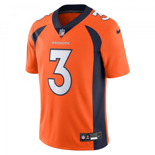 Men's Denver Broncos Russell Wilson Nike Orange  Vapor Untouchable Limited Jersey