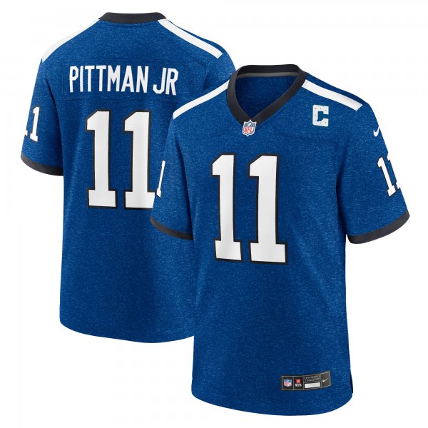 Men's Indianapolis Colts Michael Pittman Jr. Nike Royal Indiana Nights Alternate Game Jersey