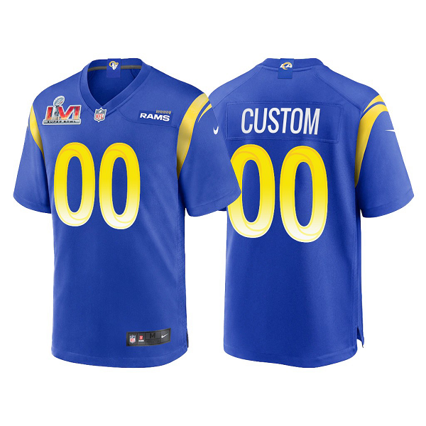 Youth Los Angeles Rams ACTIVE PLAYER Custom 2022 Bone Super Bowl LVI Vapor Limited Stitched Jersey