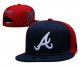 Atlanta Braves's blue and red cap