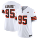 Men's Cleveland Browns #95 Myles Garrett Nike White Alternate Vapor F.U.S.E. Limited Jersey