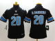 Nike Detroit Lions #20 Barry Sanders Black Alternate Youth Stitched NFL Limited Jersey