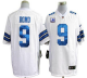 Nike Dallas Cowboys #9 Tony Romo White With C Patch Men's Stitched NFL Game Jersey