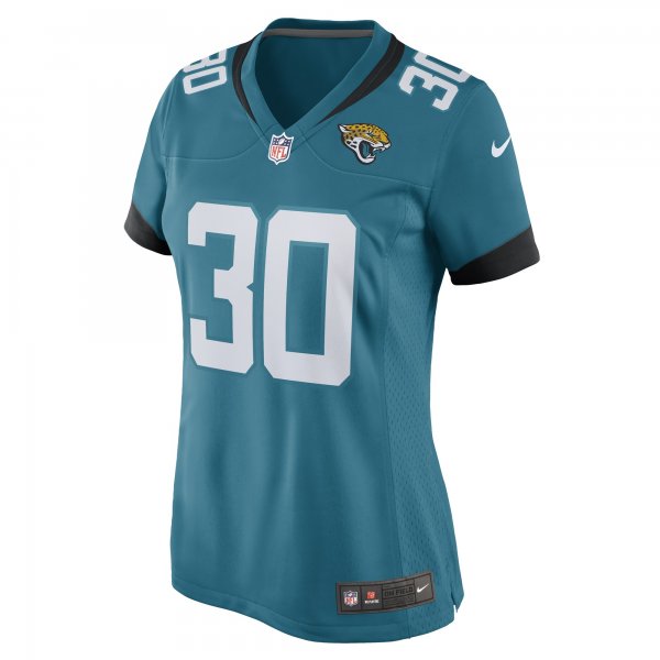 Women's Jacksonville Jaguars Montaric Brown Nike Teal Game Player Jersey