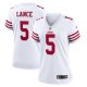 Women's San Francisco 49ers Trey Lance Nike White Player Jersey