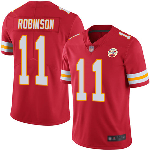 Kansas City Chiefs #11 Demarcus Robinson Red Team Color Men's Stitched NFL Vapor Untouchable Limited Jersey