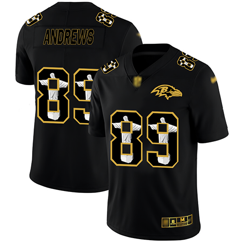 Baltimore Ravens #89 Mark Andrews Black Men's Stitched NFL Limited Jesus Faith Jersey