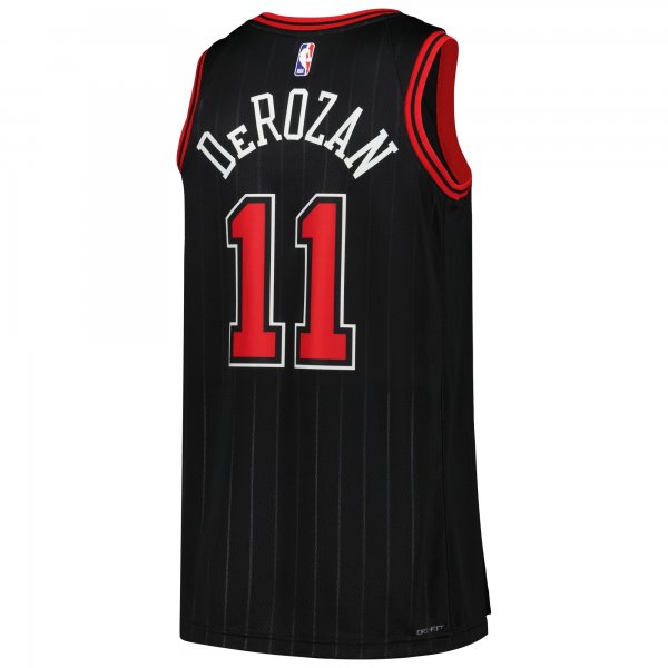 Unisex Chicago Bulls DeMar DeRozan Jordan Brand Black Swingman Jersey - Statement Edition