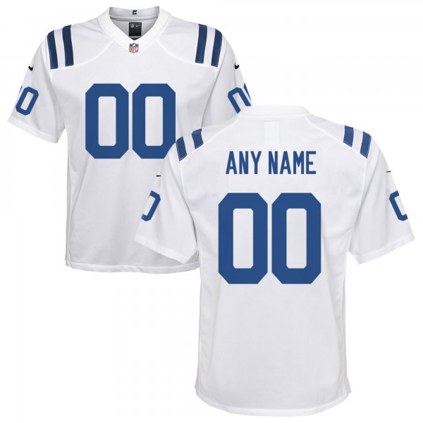 Youth Nike Indianapolis Colts White Custom Game Jersey