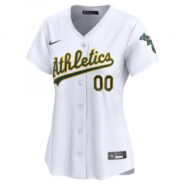 Women's Oakland Athletics Nike White Home Limited Custom Jersey