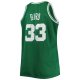 Men's Boston Celtics Larry Bird Mitchell & Ness Kelly Green Big & Tall 1985/86 NBA 75th Anniversary Diamond Swingman Jersey