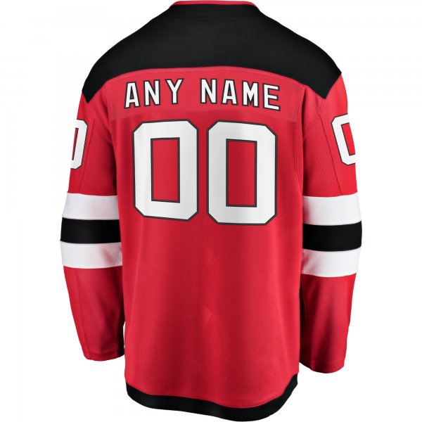 Youth New Jersey Devils Fanatics Red Home Breakaway Custom Jersey