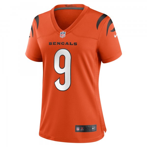 Women's Cincinnati Bengals Joe Burrow Nike Orange Game Jersey