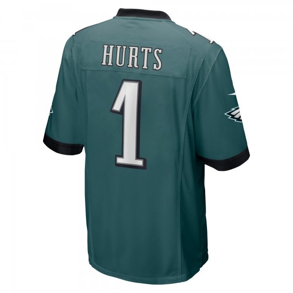 Men's Philadelphia Eagles Jalen Hurts Nike Midnight Green Team Game Jersey