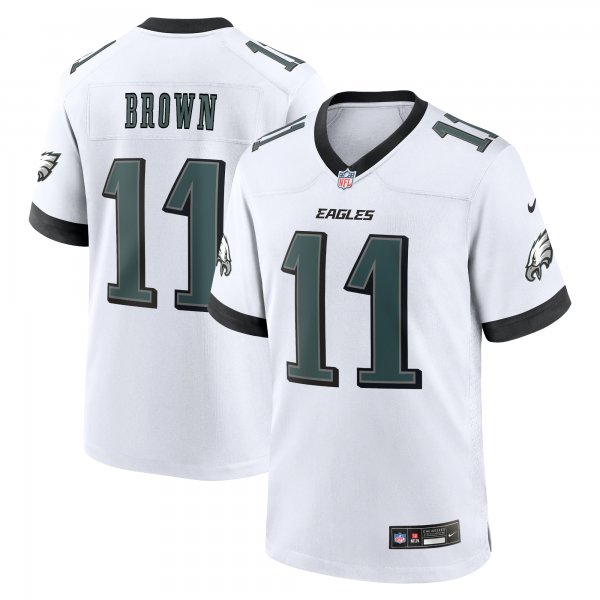 Men's Philadelphia Eagles A.J. Brown Nike White White Game Jersey