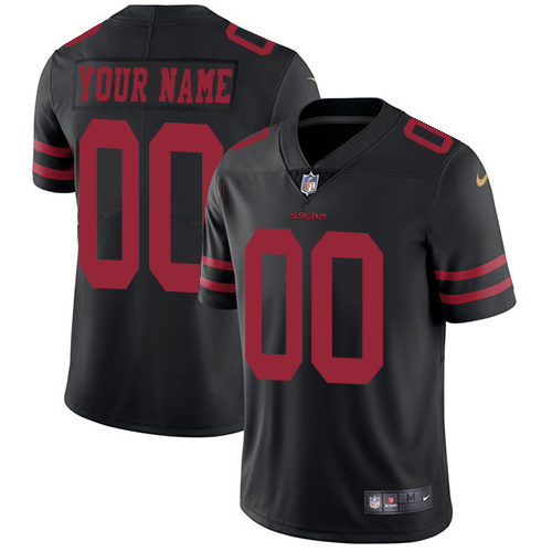 Men's Nike San Francisco ers Customized Black Vapor Untouchable Custom Limited NFL Jersey