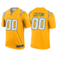 Men's Los Angeles Chargers #00 Custom Gold 2021 Limited NFL Jersey