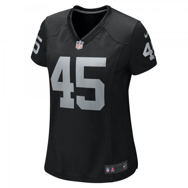 Women's Las Vegas Raiders Jaquan Johnson Nike Black Game Player Jersey