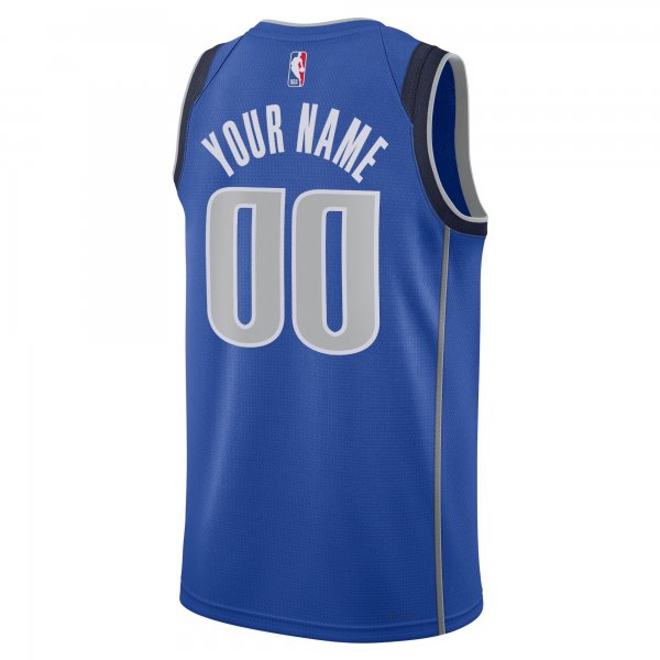 Unisex Dallas Mavericks Nike Blue Swingman Custom Jersey - Icon Edition