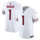 Men's #1 Kyler Murray Arizona Cardinals Nike Vapor F.U.S.E. Limited White Jersey