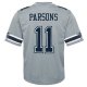 Youth Dallas Cowboys Micah Parsons Nike Gray Inverted Game Jersey