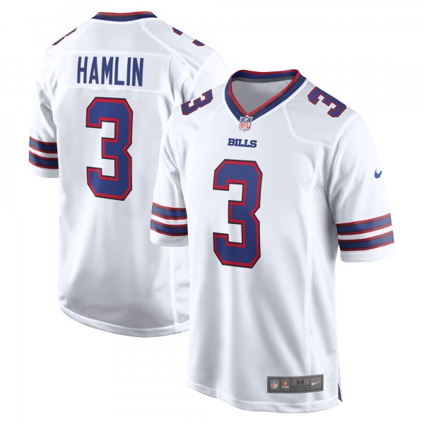 Men's Buffalo Bills Damar Hamlin Nike White  Game Jersey