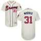 Atlanta Braves #31 Greg Maddux Cream Flexbase Collection Stitched MLB Jersey