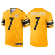 Men's Pittsburgh Steelers #7 Ben Roethlisberger Gold 2021 Limited NFL Jersey