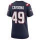 Women's New England Patriots Joe Cardona Nike Navy Game Jersey